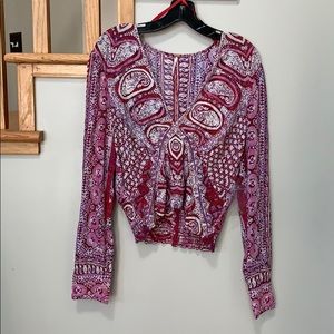 Free People boho shirt